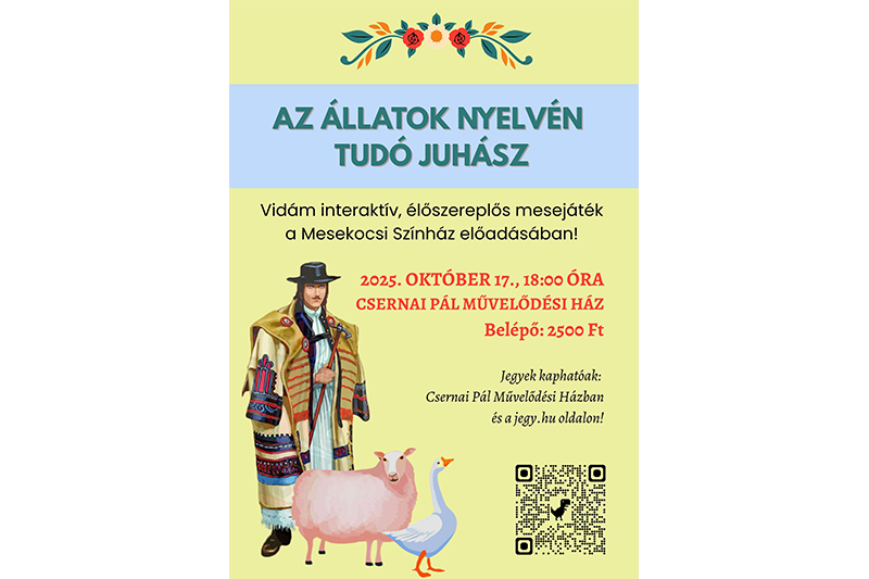 Egy mese, ahol az állatok is megszólalnak!