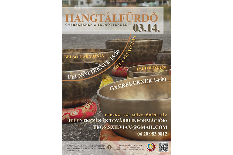 Hangtálfürdő gyerekeknek és felnőtteknek 