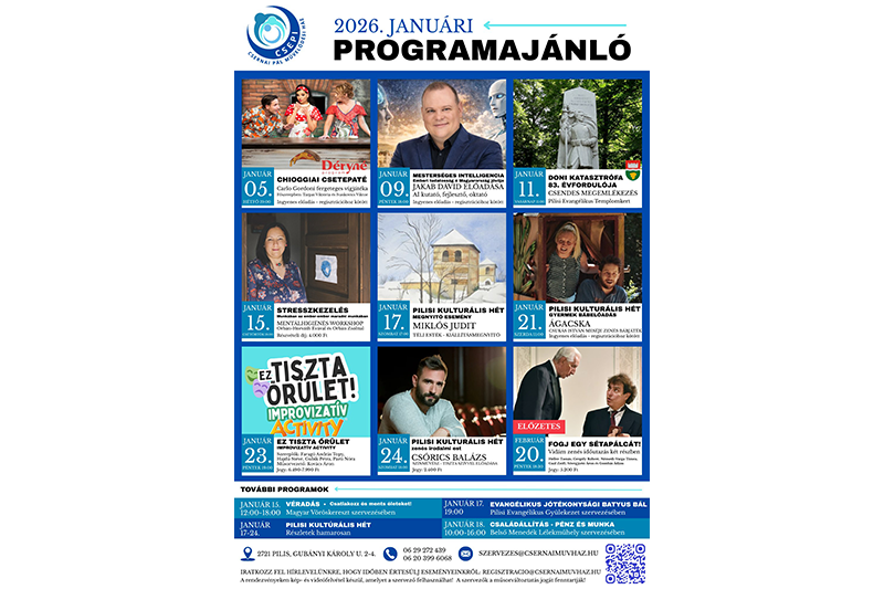 Tartalmas programokkal kezdjük az évet!