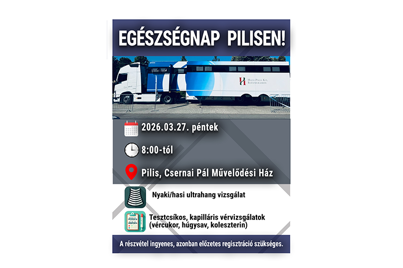 ÚJRA EGÉSZSÉGNAP PILISEN