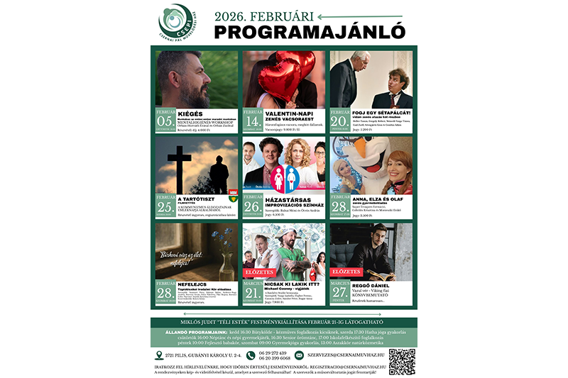 2026. februári programajánló