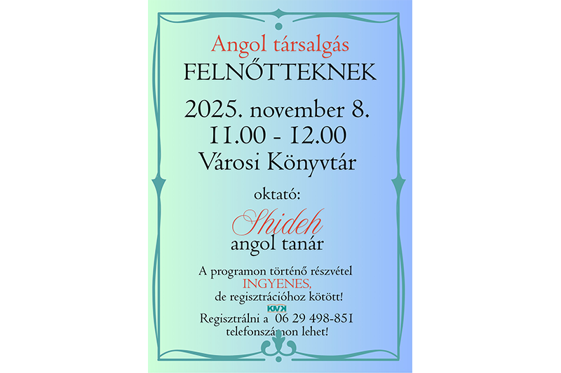 Angol társalgás felnőtteknek