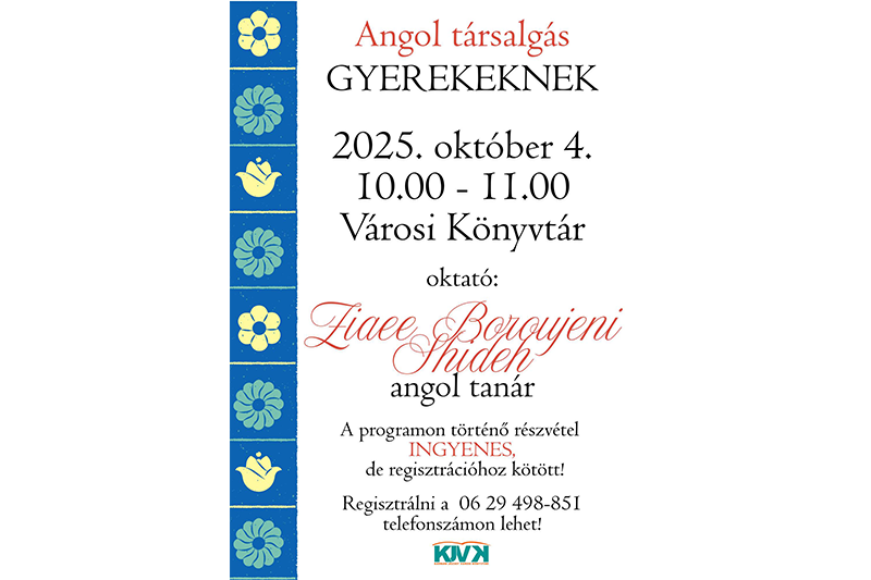 Ingyenes angol nyelvű társalgási lehetőség gyerekeknek