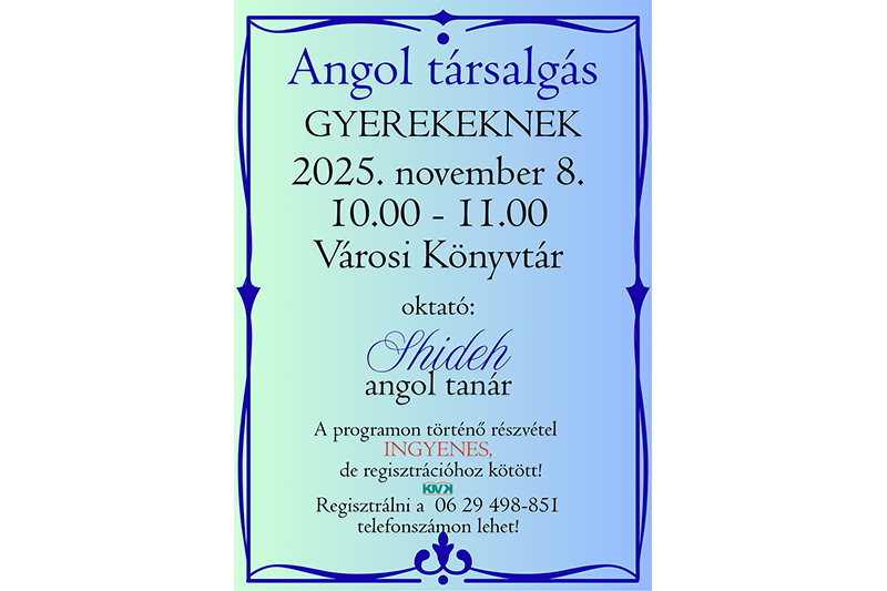 Angol társalgás gyerekeknek