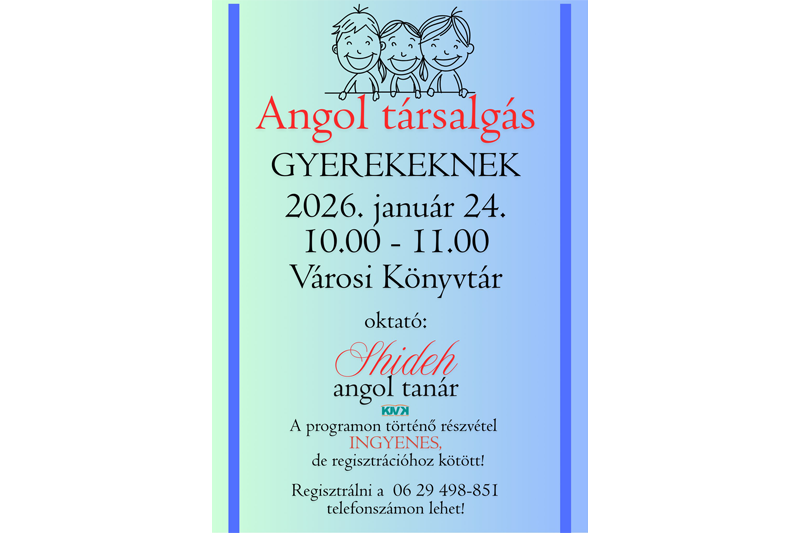 Folytatódnak az angol nyelvgyakorlási lehetőségek 2026-ban is!