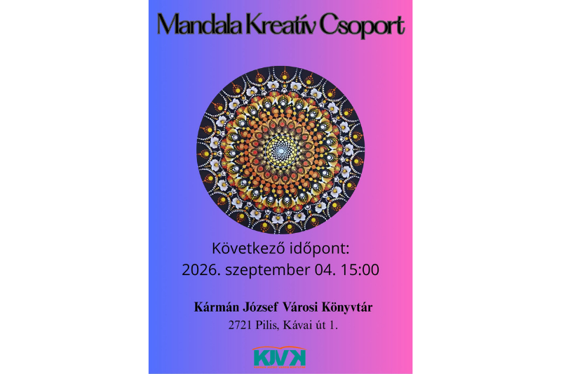 Mandala Kreatív Csoport a Kármán József Városi Könyvtárban
